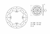 Brembo Serie Oro Bremsscheibe Starr - 68B40754