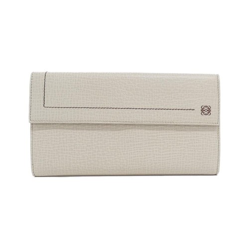 Loewe Vintage Leather Wallet Beige Used