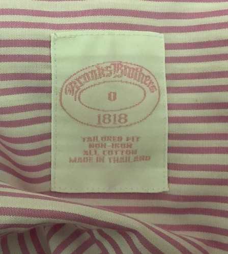 Brooks Brothers 1818 Women's Pink White Striped Preppy Blouse Sz 6 - Picture 10 of 15