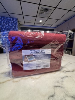 Brand New Ontel Pillow Pad Multi-Angle Soft Tablet Stand In Burgundy Color