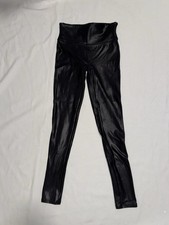 Spanx 2437 Women's Faux Leather S Leggings - Black