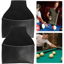 PU Pouch Billiards Chalk Holder Snooker Chalk Holder  Pool Snooker Cue