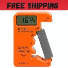 Battery Tester Checker, Universal Battery Tester for AA AAA C D 9V 1.5V, Small V