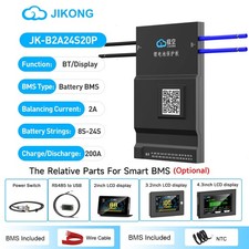JK BMS 8S-24S 200A Li-ion LiFePo4 BMS w/2A Active Balance Built in Bluetooth lot
