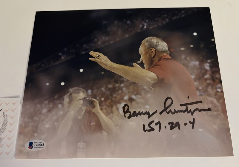Oklahoma Sooners Coach Barry Switzer “The King” Signed 8X10 Photo