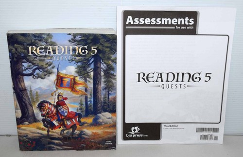 BJU Press Reading 5 Quests. Student Text & Assessments 3rd Ed. 5th Gr ...