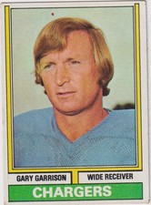 1974 Topps NFL #101 Gary Garrison San Diego Chargers