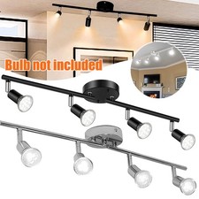 4 Way Ceiling Spot Light Fitting LED Adjustable Kitchen Bar Spotlight No Bulb