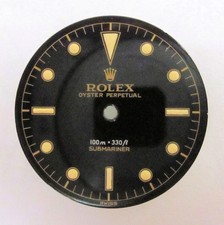 ~ Vintage Rolex #6536-1 Submariner Gilt Black Repaired Dial ~