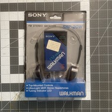 New Open Box Vintage SONY FM/AM Walkman SRF-21W Radio