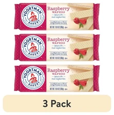 (3 pack) Voortman Raspberry Wafers 10.6oz (Pack of 4)