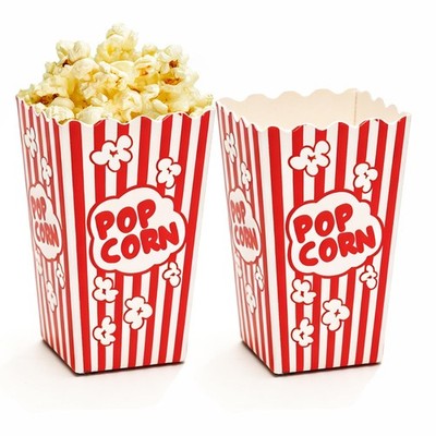 54Pcs Mini Popcorn Boxes, 4.6'' Tall and 2.6'' Square Small Paper Popcorn Containe