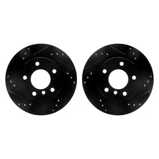 For BMW Z4 03-08 R1 Concepts WHPN1-31125 Drilled & Slotted Rear Brake Rotor Set