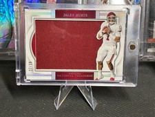 JALEN HURTS 2024 PANINI NATIONAL TREASURES COLLEGIATE SOONERS PATCH /39