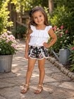 4T Boutique Floral Lace Trim Shorts — photo 1