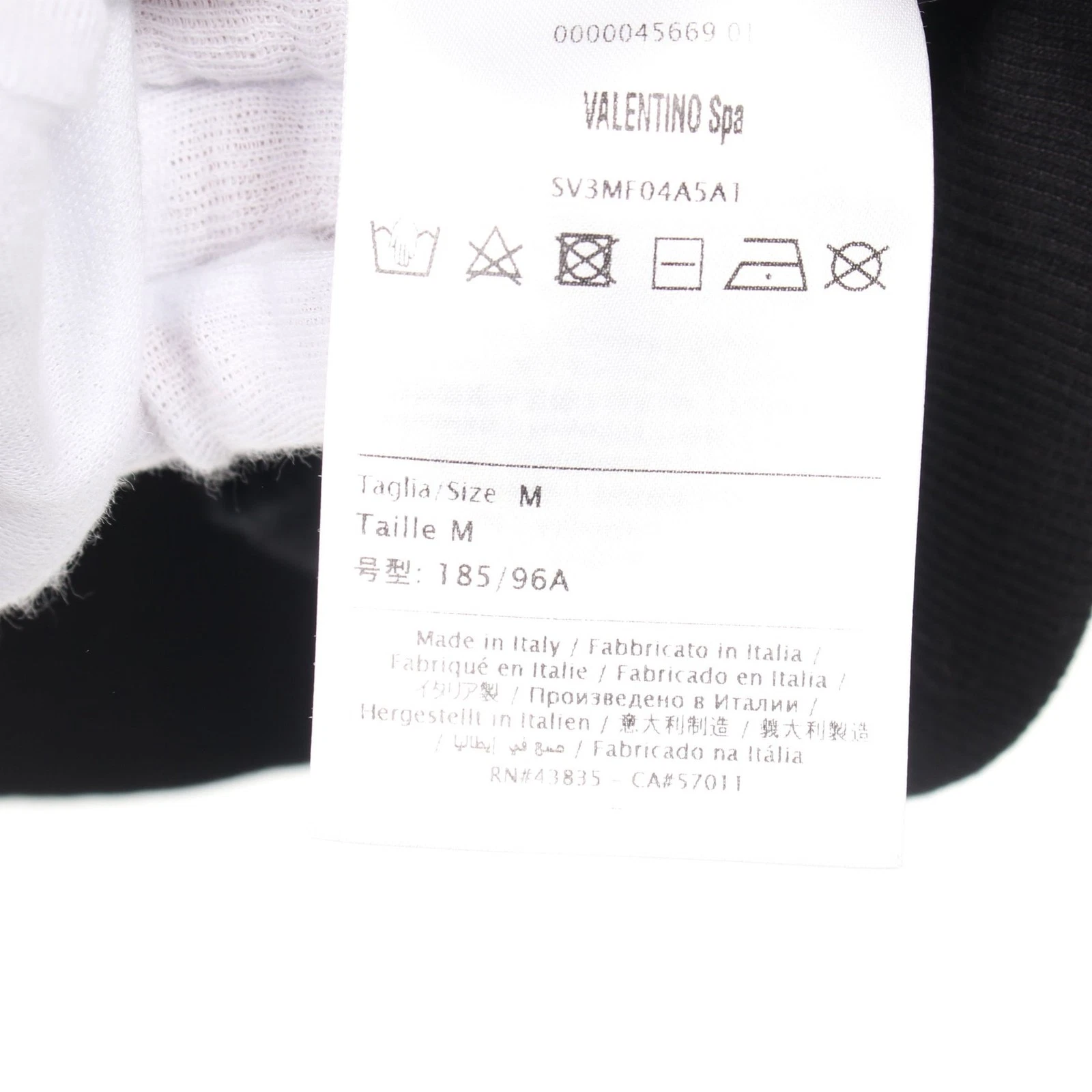 【Tops】VALENTINO VLTN Felpa con cappuccio e zip logo in cotone nero Valentino