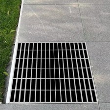 Outdoor Drain Cover, Sewer Grate 60 60 3cm Carbon Steel Drain Grate for Driveway