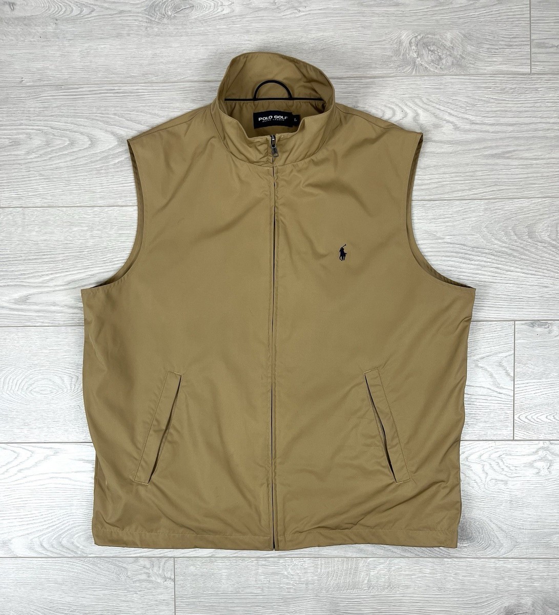 ジャケット・アウター 90s polo ralph lauren nylon vest L Polo Ralph Lauren Golf Vintage Brown Nylon Vest Jacket Mens