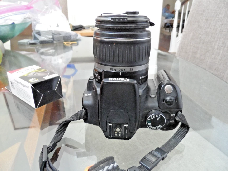 CANON EOS REBEL XT BLACK 18-55 LENSE 8.0 MEGAPIXEL BUNDLE READY TO SHOOT - Image 4 of 4