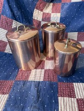 3 Piece Copper Nesting Canister