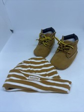 Timberland Baby Crib Bootie And Hat Set 1.5 Boxed