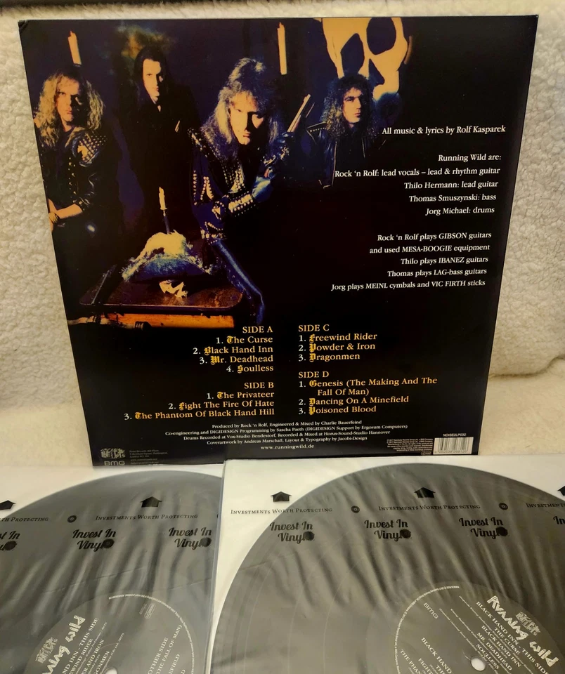 Running Wild Black Hand Inn (Vinyl) 12" Album USED 2017 iron maiden - Image 2 of 4