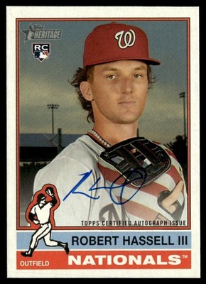 2025 Topps Heritage Real One Auto Robert Hassell III RC #ROA-RHA