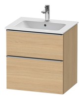 Duravit D-Neo Waschtischunterschrank Mit 2 AuszüGen Griff Edelstahl GebüRstet...