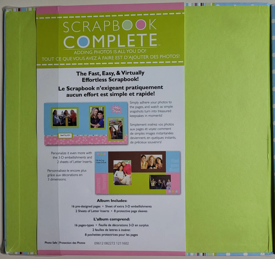 C.R. Álbum de recortes Gibson Tapestry 12 x 12 monograma/16 páginas/cualquier ocasión Foto 3 de 4