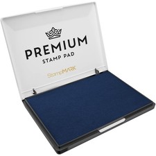 Premium Stamp Pad Extra Large 6x8 Inch Felt Ink Pad for Rubber Stamps Blue