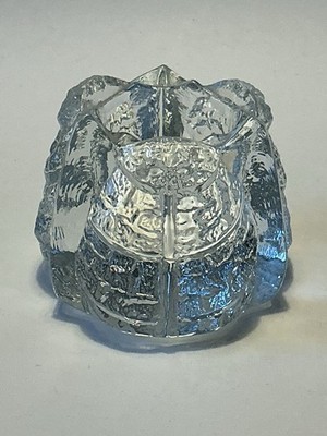 Orrefors Glas Kristall Votivhalter Kerze Teelicht Eden, Blatt, Lars Hellsten
