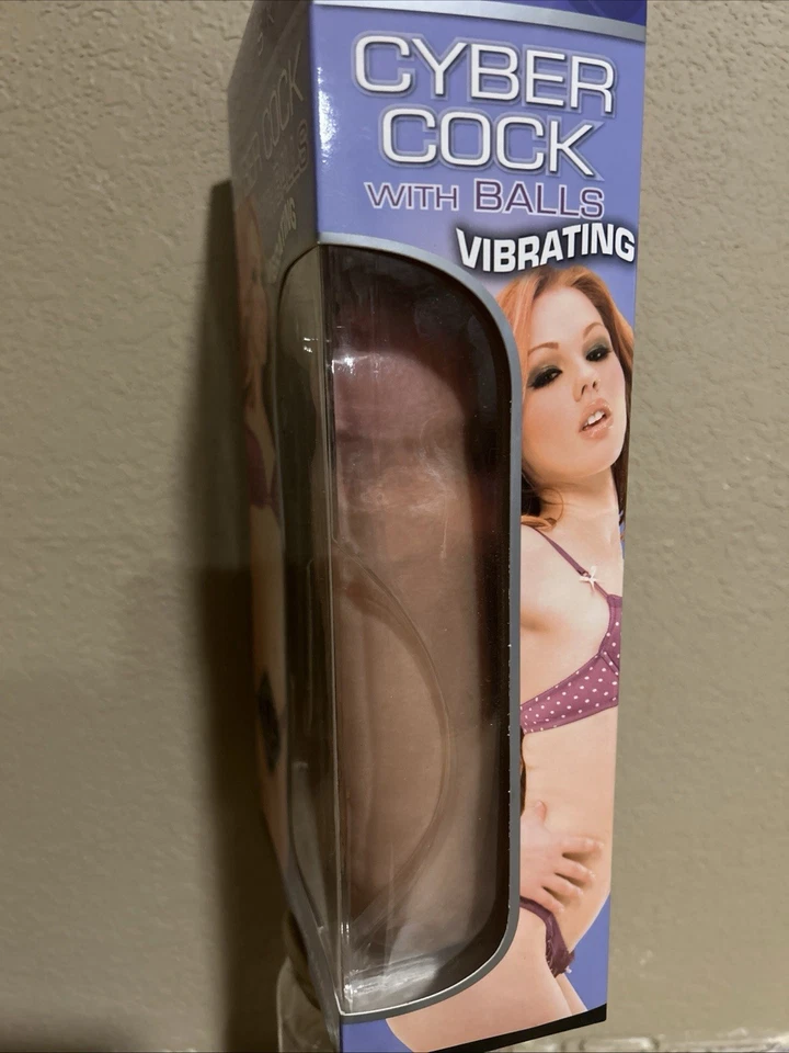 high quality cyberskin dildo with balls - real feel design,multi speed vibration - Image 2 of 3