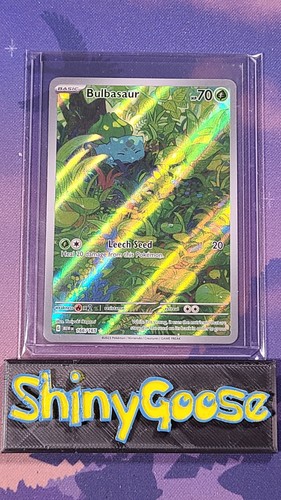 Bulbasaure 166/165 Écarlate et Violet 151 Illustration Rare Pokemon TCG - NM