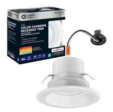 Commercial Electric 4 in. 30 CCT Title 20 LED Recessed Trim (White Trim Only)