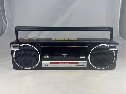 Vintage 1980’s PANASONIC RX-FM15 Cassette AM/FM Radio Works Cassette Works