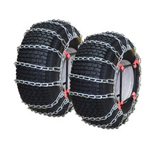 Oakten Set Of 2 Tire Chains With Tensioners For Tire Size 16x6.5x8 2-link
