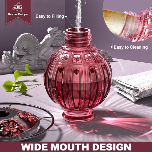 Beautiful Leak-Proof Hanging Hummingbird Feeders for Garden - 26 Oz Capacity - Picture 7 of 9