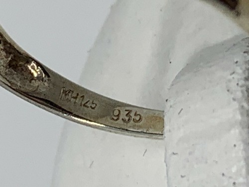 Anello con marcasite argento 935 misura: 53 -molto carino- - Foto 4 di 4