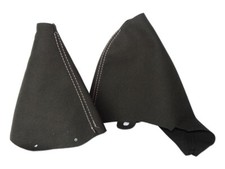Schaltsack Handbremsabdeckung Fur Mini Cooper S-One R50 R53 Suede Naht Weiss