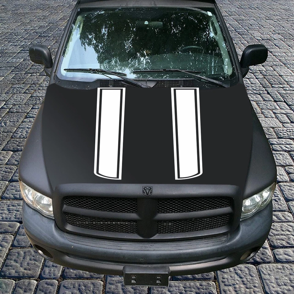 Car Stickers Body Exterior Decoration Racing Hood Stripe Decal Vinyl Accessories - Image 4 of 4