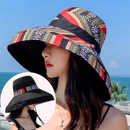 Women's Sun Hats Summer Beach UV Protection UPF Packable Wide Brim Chin Strap... - Picture 26 of 31