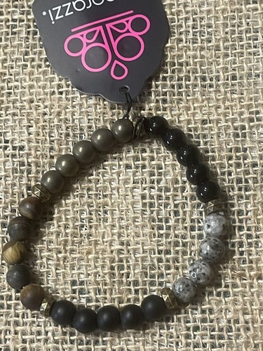 Paparazzi ~ Petrified Powerhouse - Multi Stretch Bracelet ~ OSFA ~Unisex - Picture 11 of 11