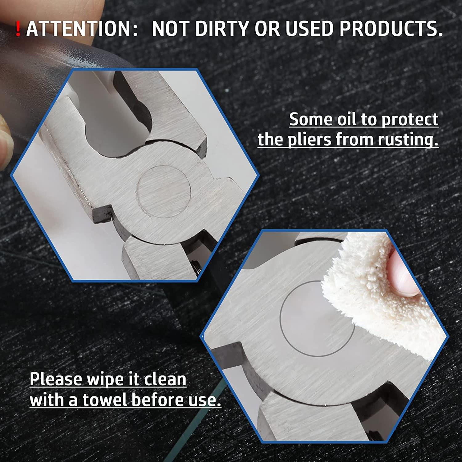 Glass Running Pliers With Rubber Tips For Glass Cutting 8 Inches Key