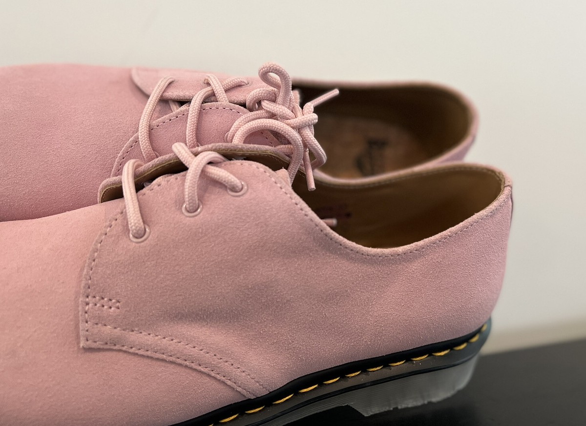 Dr. Martens 1461 Iced Pink Suede Oxford Shoes Men