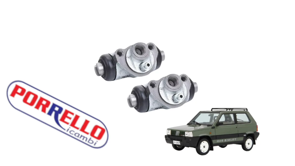 KIT FRENO POSTERIORE COMPLETO FIAT PANDA 141 GANASCE +TAMBURI + CILINDRETTI - Immagine 4 di 4