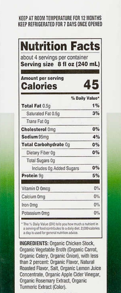 Kirkland Signature Organic Chicken Bone Broth 32 Fl Oz 6 Count Ebay 