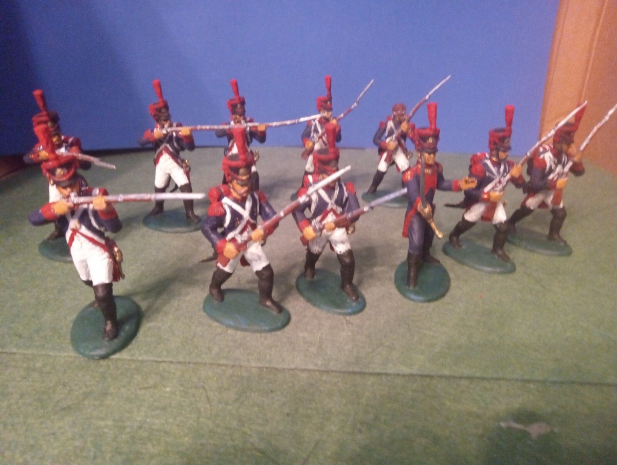 Napoleonic 1/32 Plastic French Grenadiers plastic Painted Toy