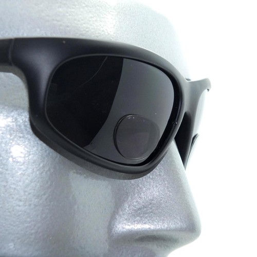 WrapAround Sunglasses +2.50 Bifocal Reading Glasses with Cord Matte Black Frame - 第 1/4 張圖片