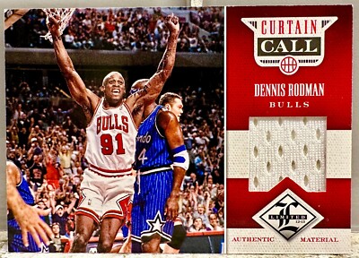 JERSEY # MATCH! 2012-13 Panini Limited Dennis Rodman 91/199! GU JERSEY (1/1)!