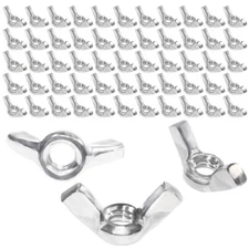 1/4"-20 3/8"-16 Wing Nuts Stainless Steel Wing  Fasteners Parts Butterfly Nut